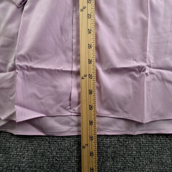 NWT Polo Ralph Lauren Pink Striped Classic Fit Easy Care Cotton Stretch 15 32/33 - Picture 4 of 15
